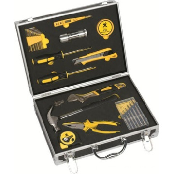 household tool set with aluminium case